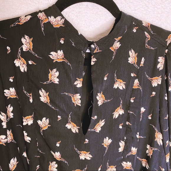 {Mango} black long sleeve printed dress - Picture 8 of 10